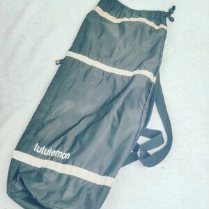 Lululemon Black Shoulder Strap Zippered Yoga Mat Carrier Carry Bag